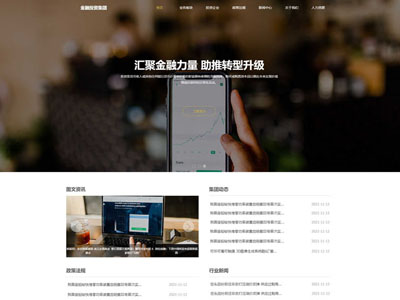 金融投資公司企業(yè)網站制作-案例